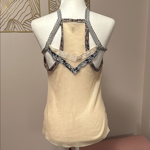 Beige Ribbed Top - Picture 3 of 5